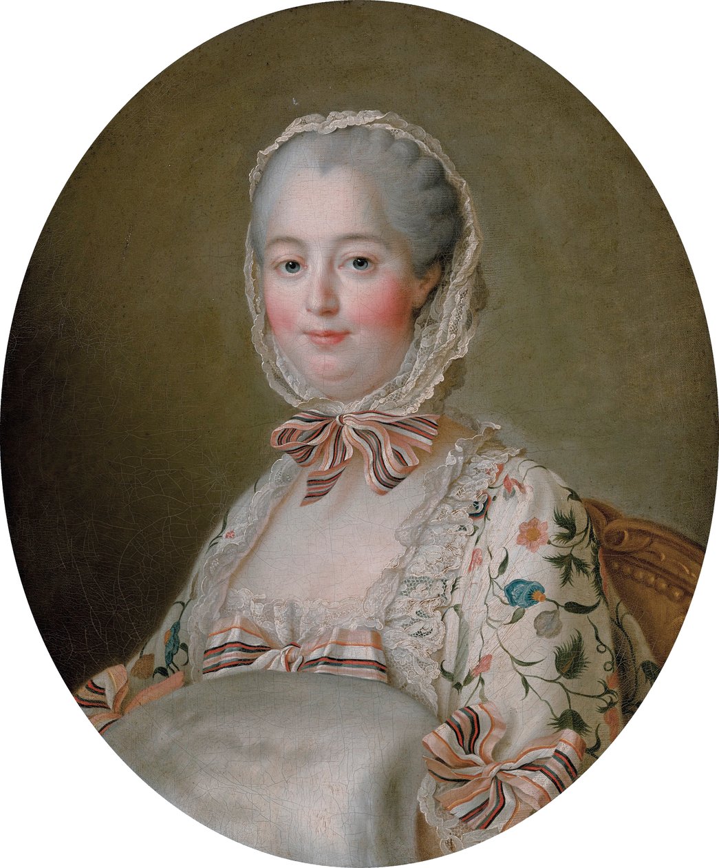 Jeanne-Antoinette Poisson, Pompadour márkiné (1721-1764), François-Hubert Drouais tollából alkotó: Francois Hubert Drouais