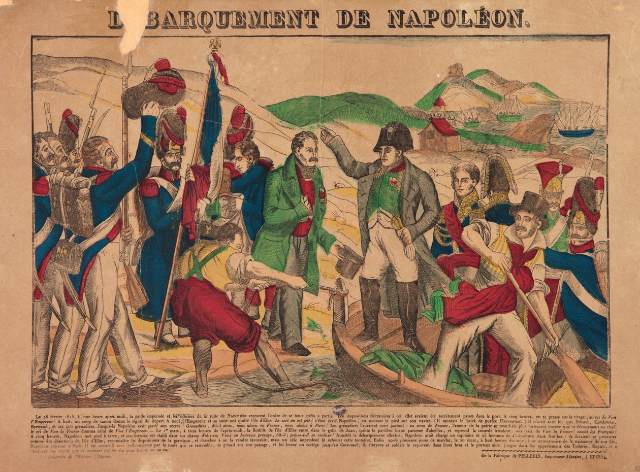 Napóleon partraszállása, 1835 alkotó: François Joseph Heim