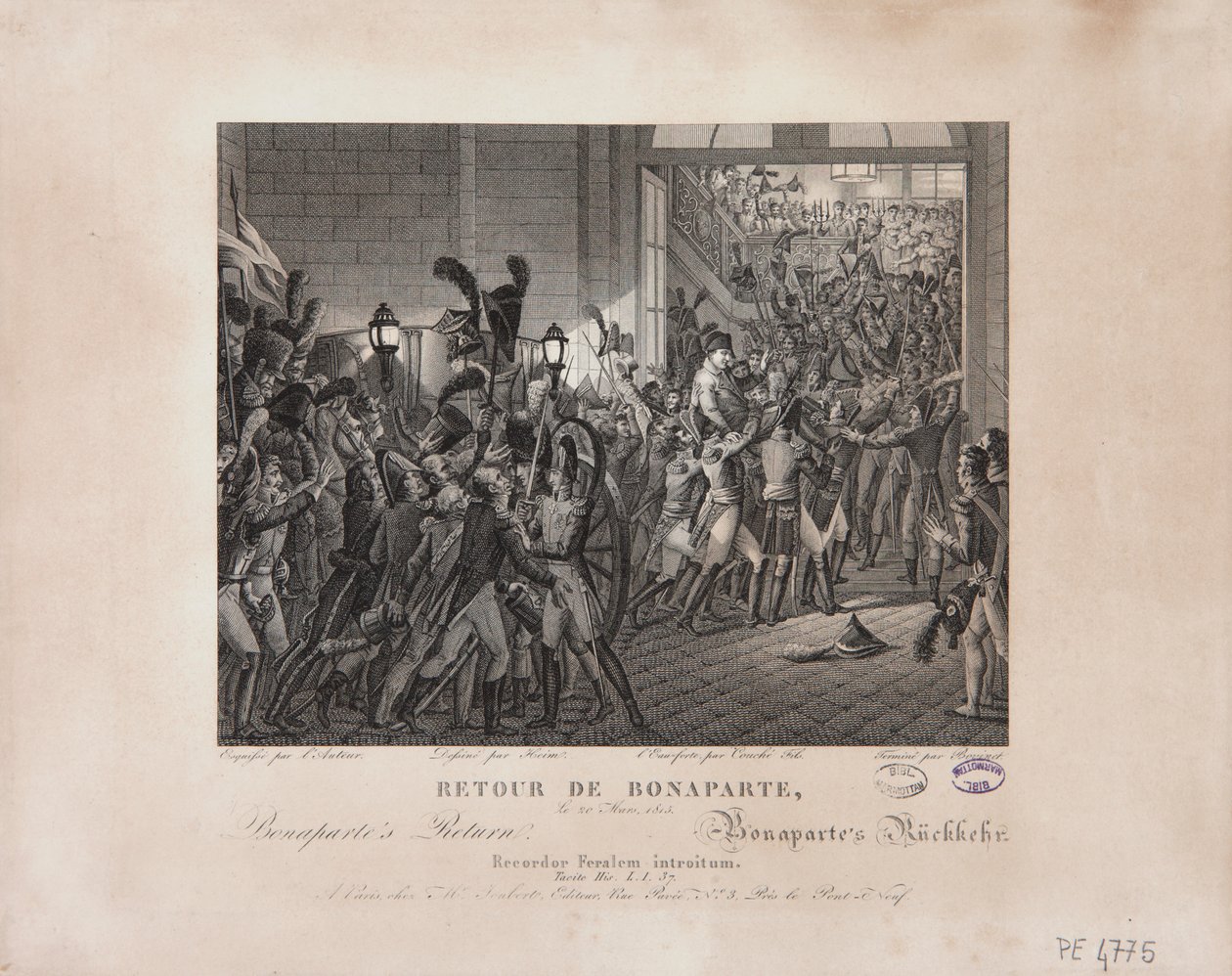 Bonaparte visszatérése, 1815. március 20., 1820 körül alkotó: François Joseph Heim
