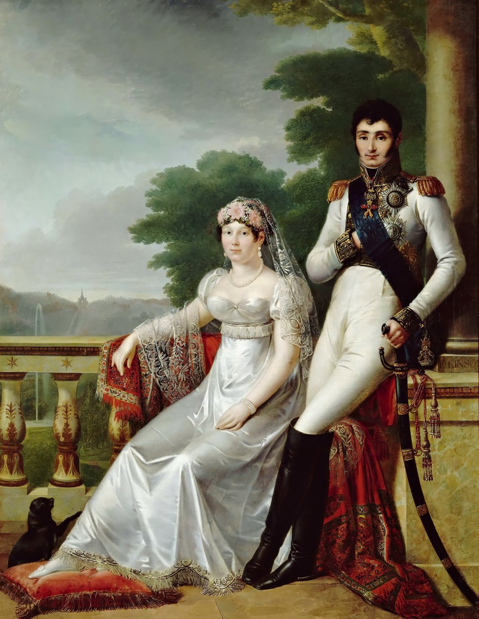 Jérôme Bonaparte és a württembergi Catharina mint vesztfáliai király és királynő alkotó: François Joseph Kinson