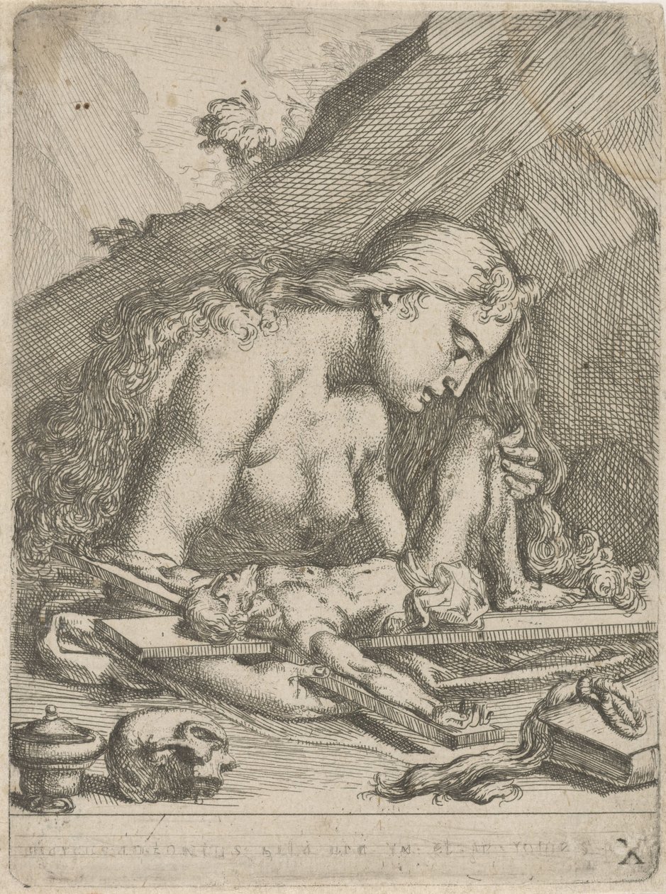 Szent Mária Magdolna, mint bűnbánó bűnös alkotó: François Joseph Lonsing