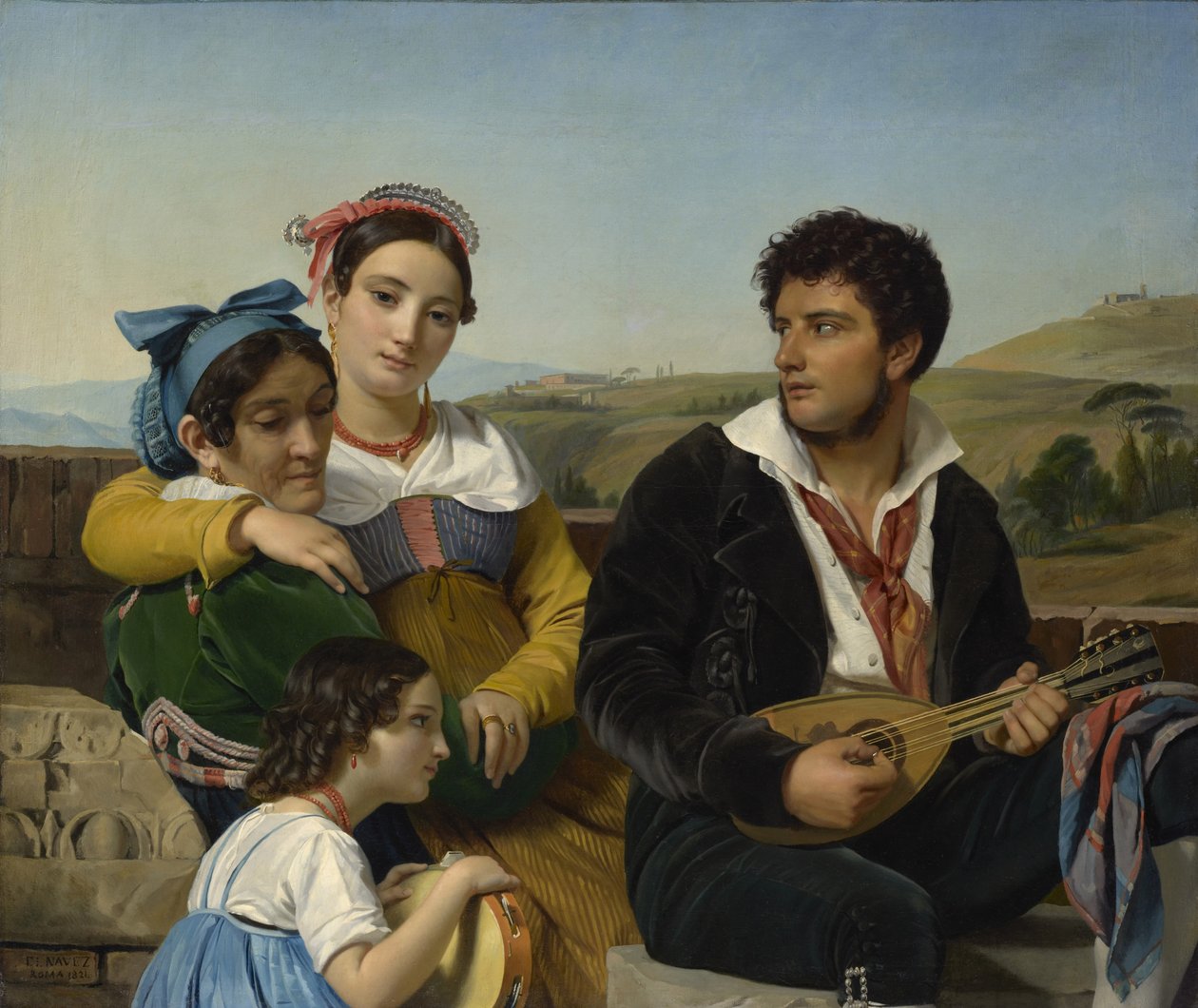 Zenei csoport, 1821 alkotó: François Joseph Navez