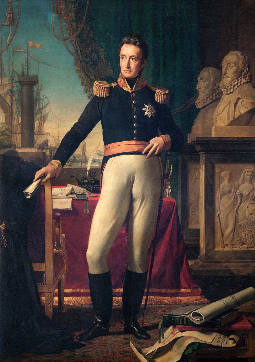 I. Vilmos holland király portréja, 1823 alkotó: François Joseph Navez