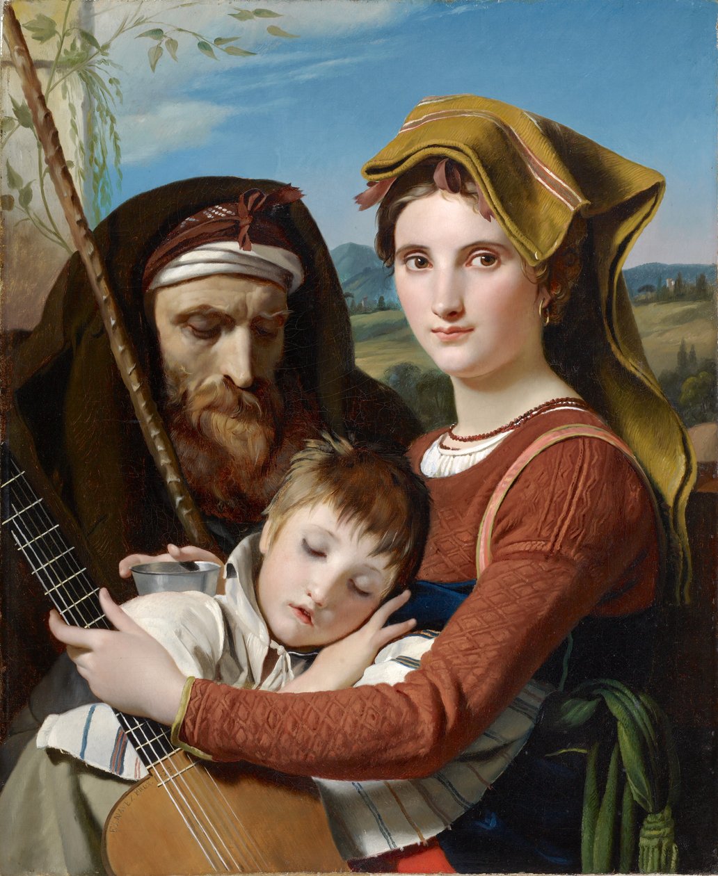 Római juhász család Campagnában, 1823 alkotó: François Joseph Navez