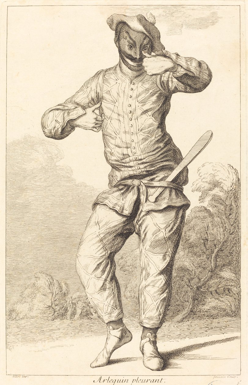 síró harlekin alkotó: François Joullain after Claude Gillot
