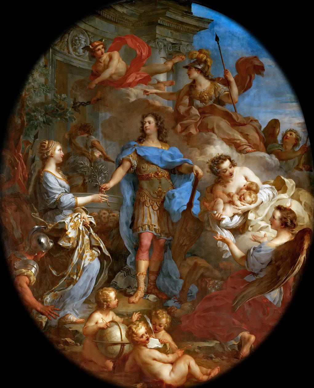 XV. Lajos békét hoz Európába alkotó: François Le Moyne