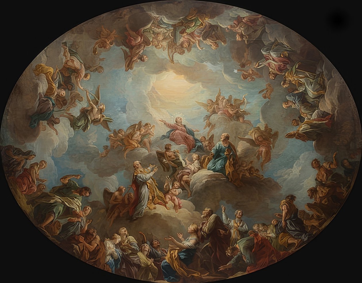 A Szűzanya dicsőítése. 1732 alkotó: François Lemoyne