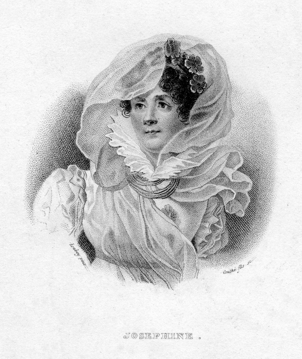 Joséphine de Beauharnais, Napóléon Bonaparte első felesége és Franciaország császárnéja, XIX. alkotó: François Louis Couché