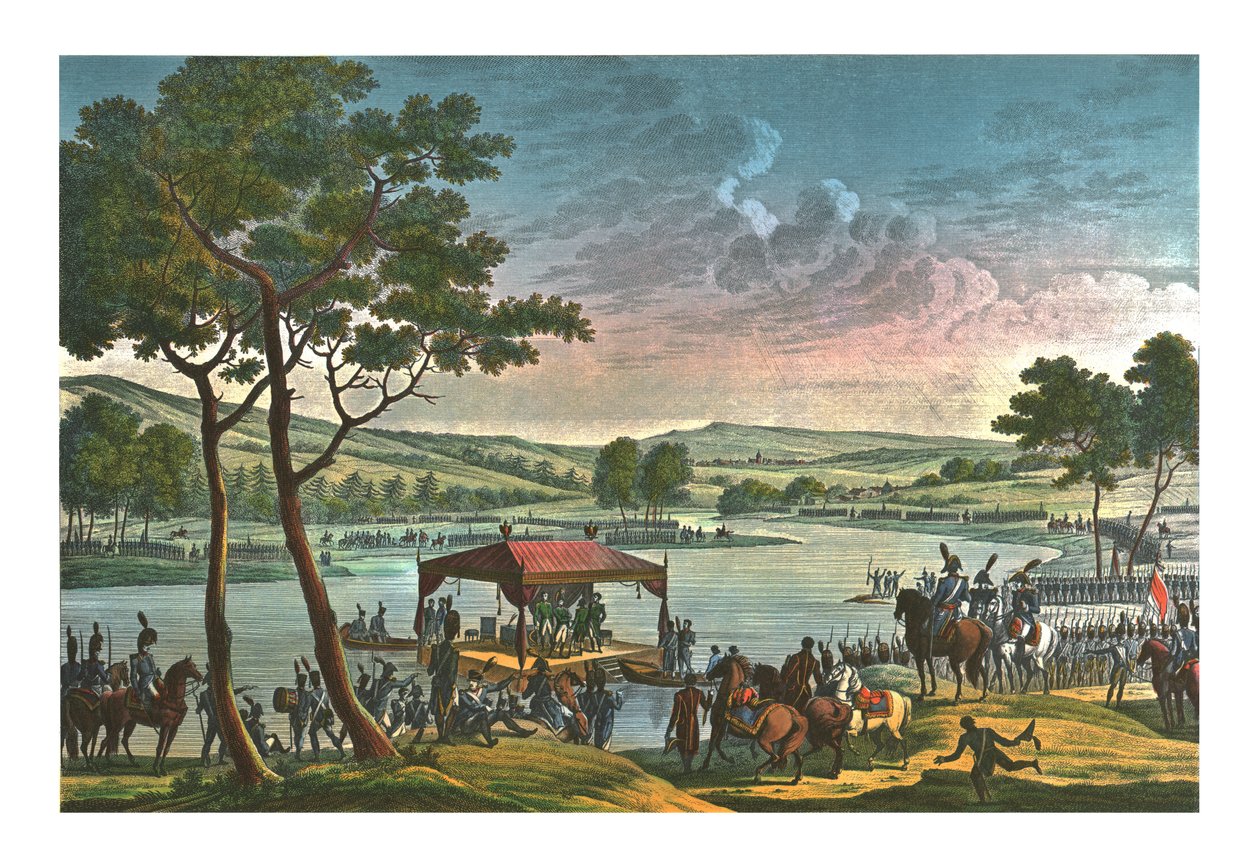 A két császár találkozója, 1807. június 25., 1850. k alkotó: François Louis Couché