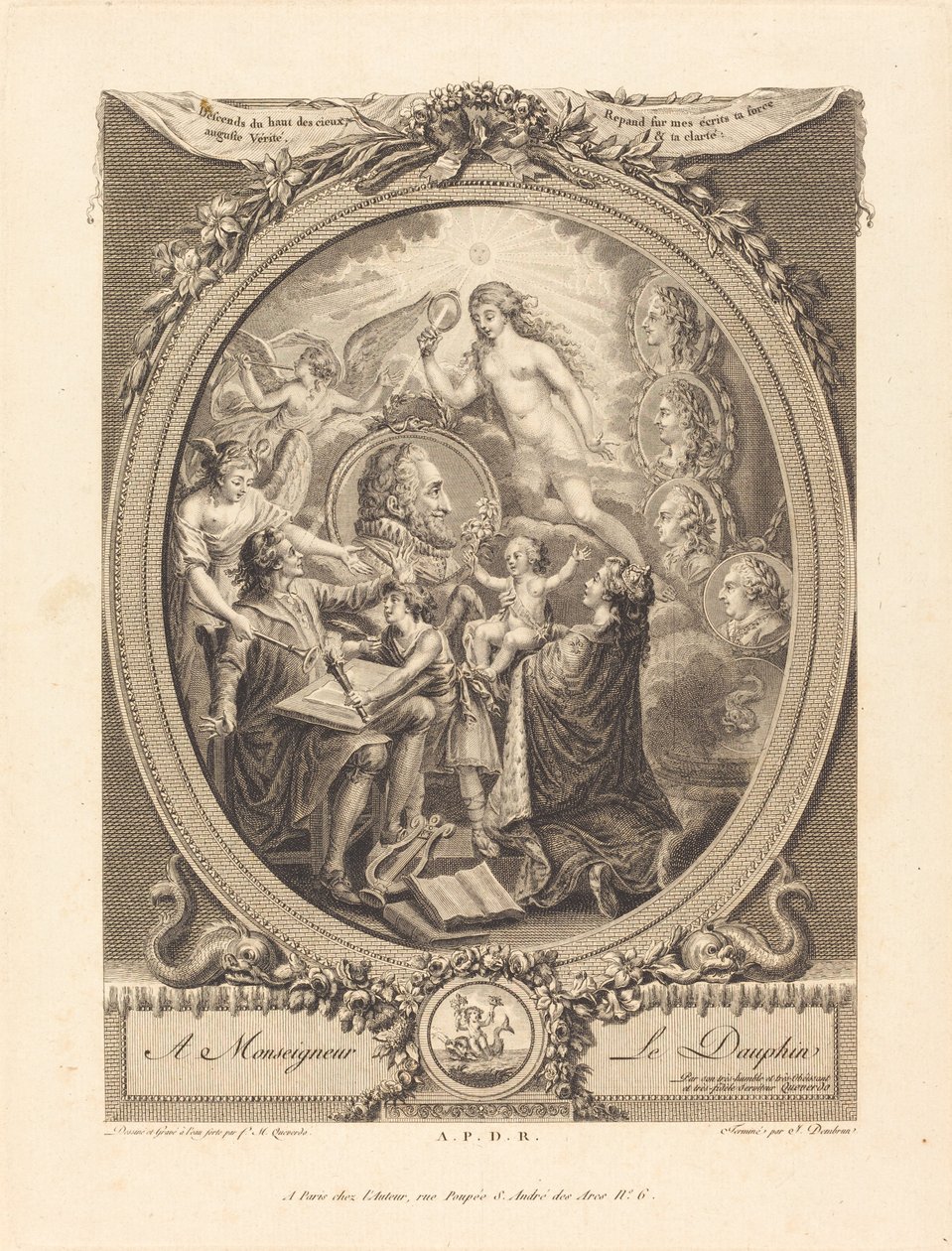 Allegória Henrik tiszteletére IV alkotó: François Marie Isidore Queverdo and Jean Dambrun