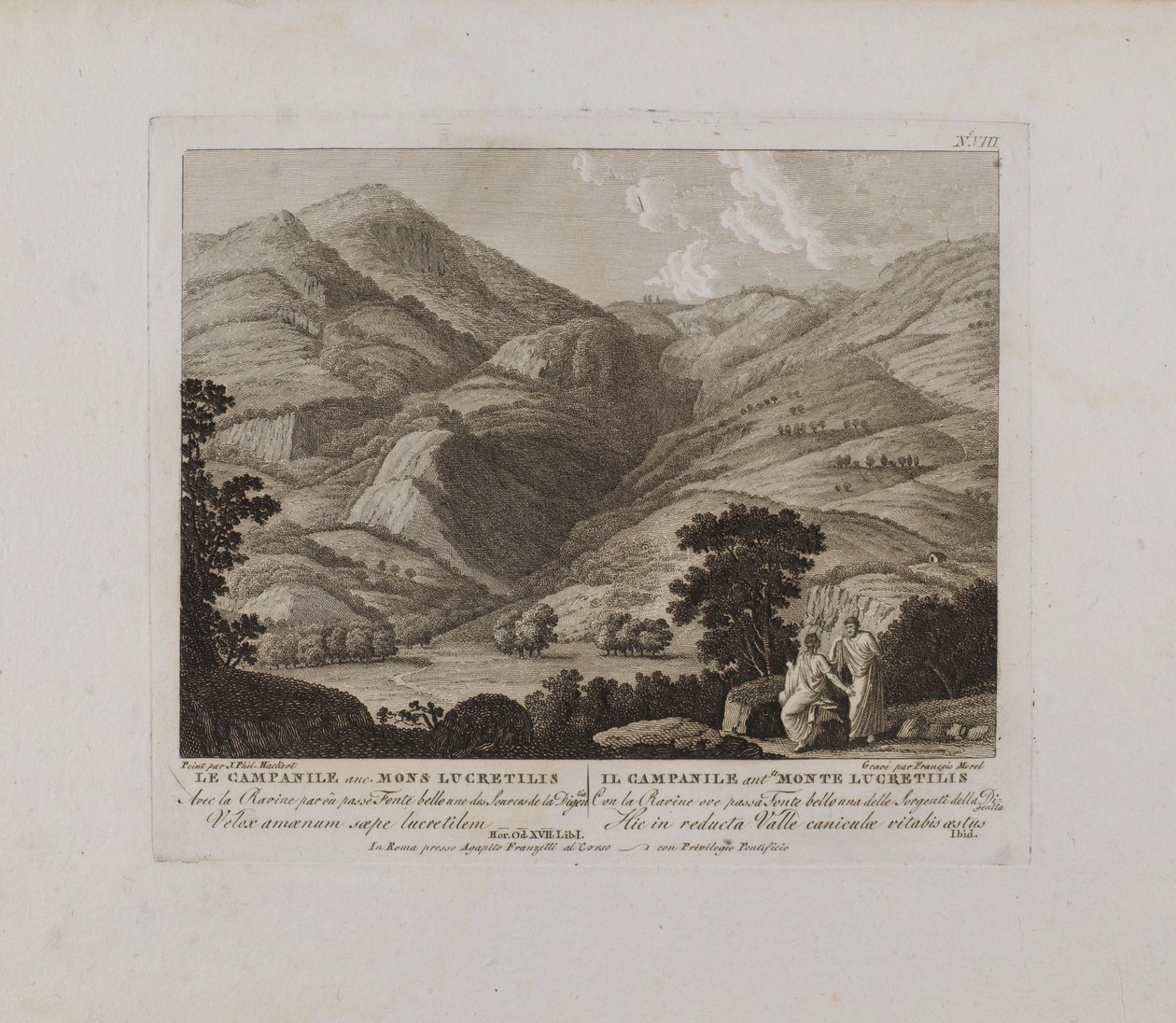 Az Anc. Mons Lucretilis (VIII. sz.) alkotó: François Morel