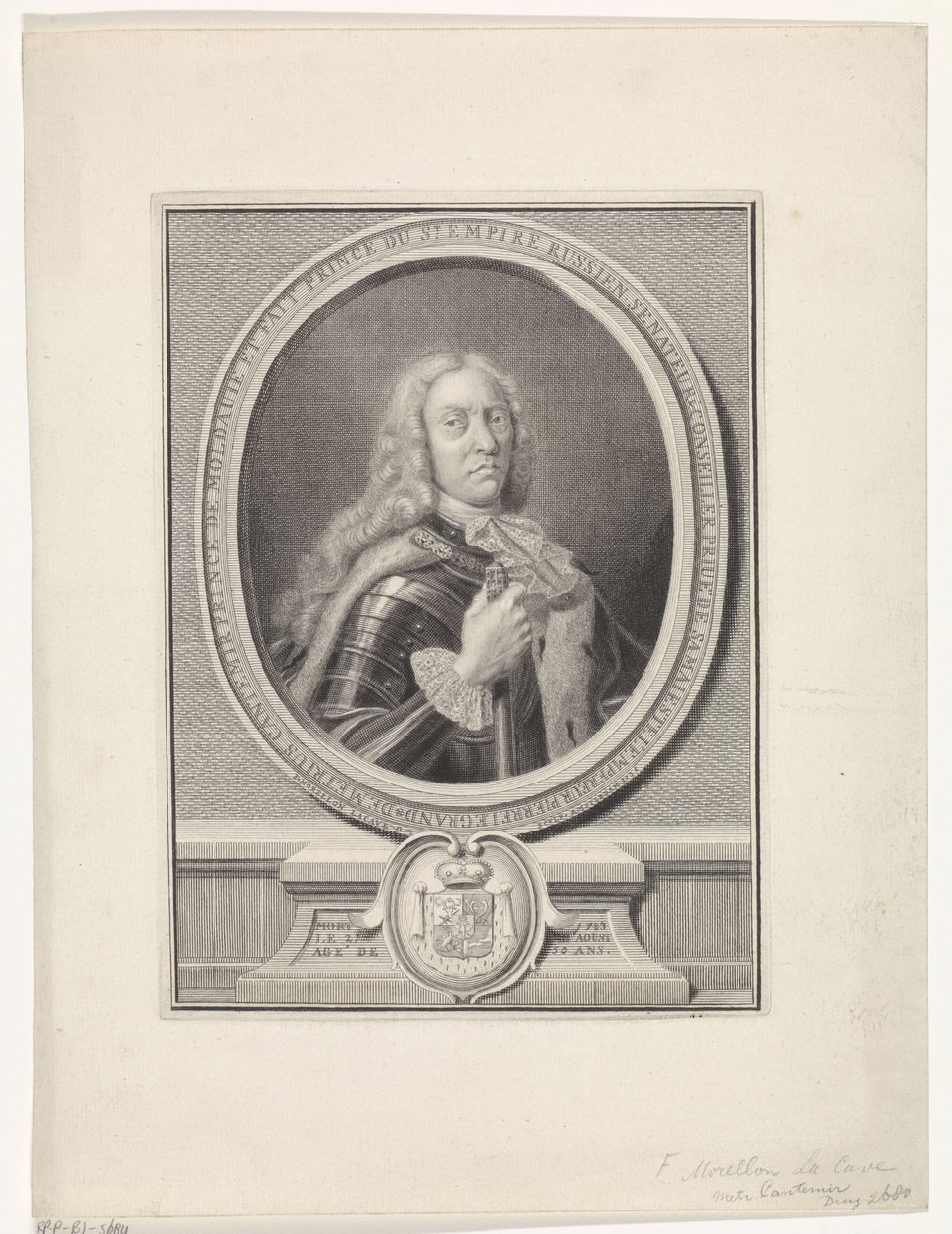 Dimitrie Cantemir 1673-1723, 1735 alkotó: François Morellon de La Cave