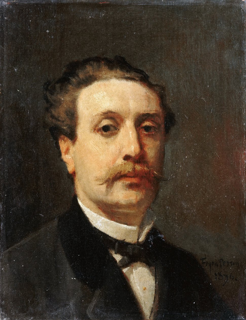 Guy de Maupassant portréja alkotó: François Nicolas Auguste Feyen Perrin