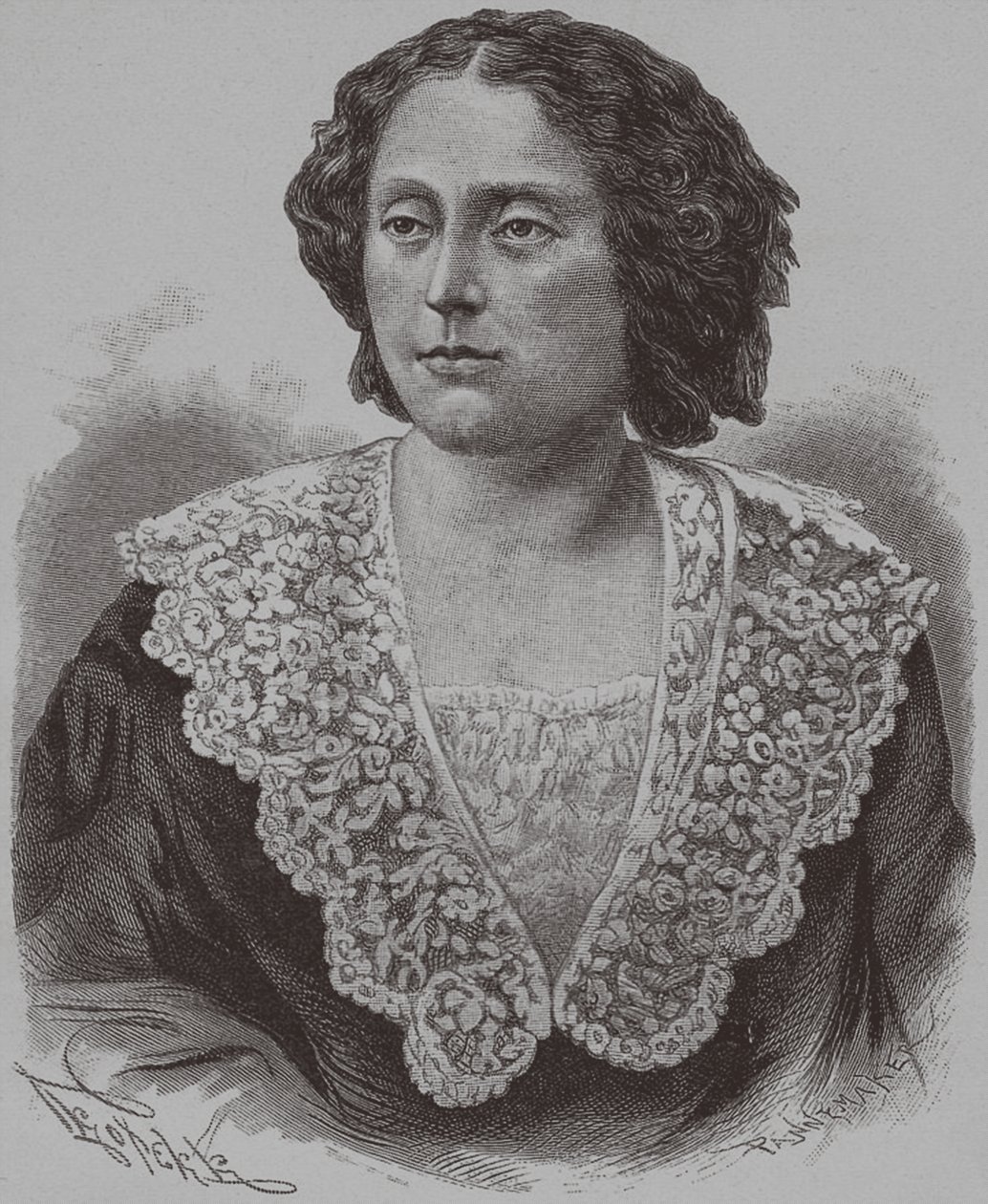 Nino Aleksandrovna Gribojedova hercegnő portréja, született Chavchavadze, 1886 alkotó: François Pannemaker