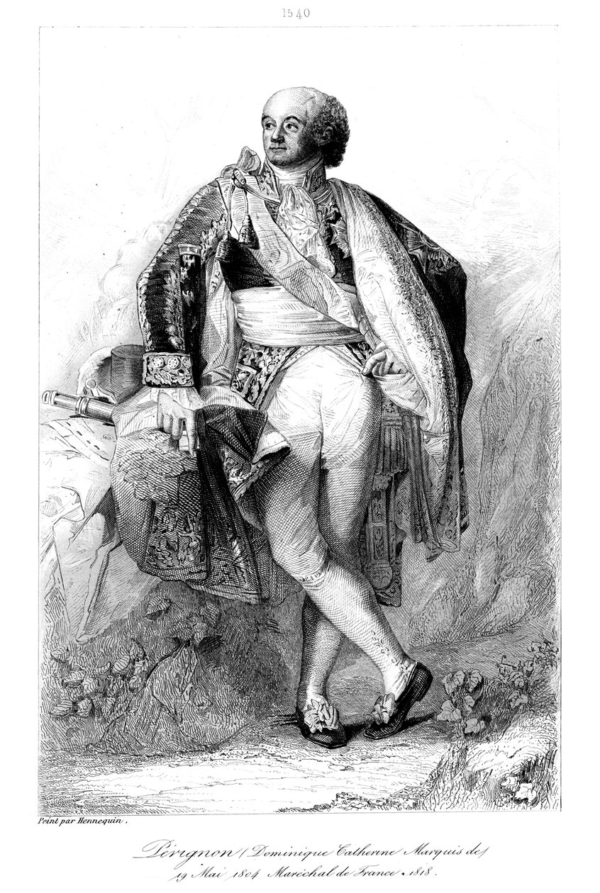 Dominique Catherine Perignon 1754-1818, de Grenade márki és francia marsall, 1839. alkotó: François Pigeot