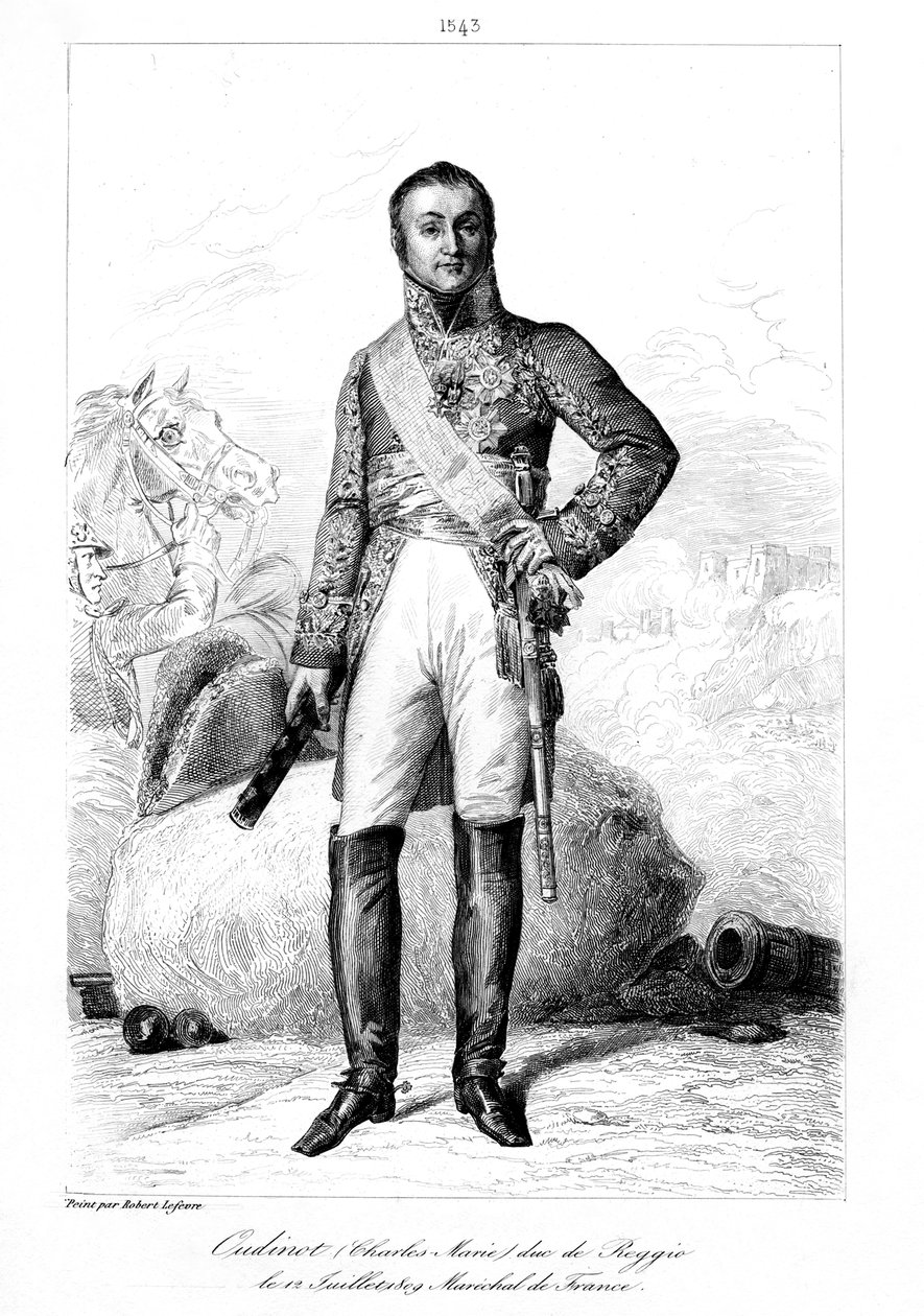 Nicolas Charles Oudinot 1767-1847, Reggio hercege és Franciaország marsallja, 1839. alkotó: François Pigeot