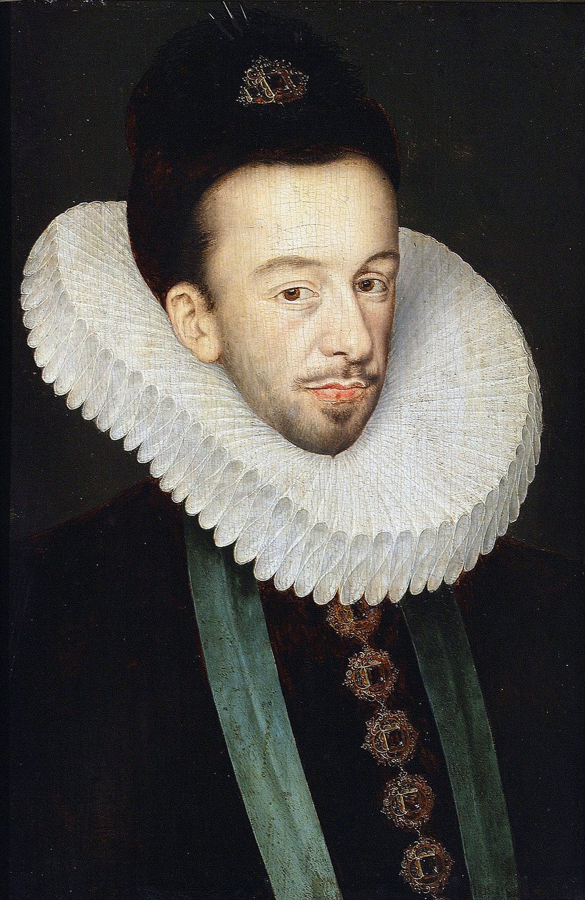 Henrik francia lengyel király és Litvánia nagyhercege par Quesnel, Francois (1543-1619) portréja. Olaj, fa, méret: 37x25,5 alkotó: François Quesnel