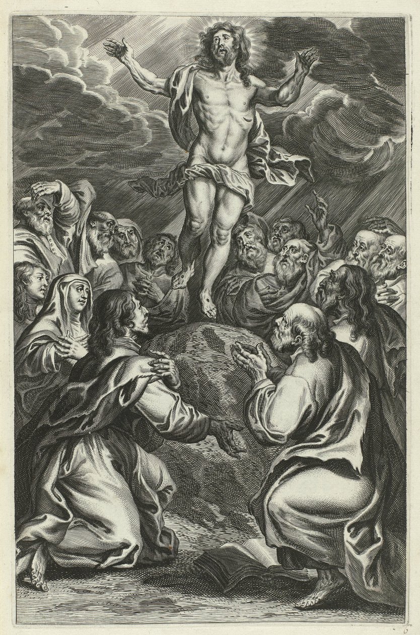 Krisztus mennybemenetele Krisztus élete (sorozat címe) alkotó: François Stuerhelt (possibly)