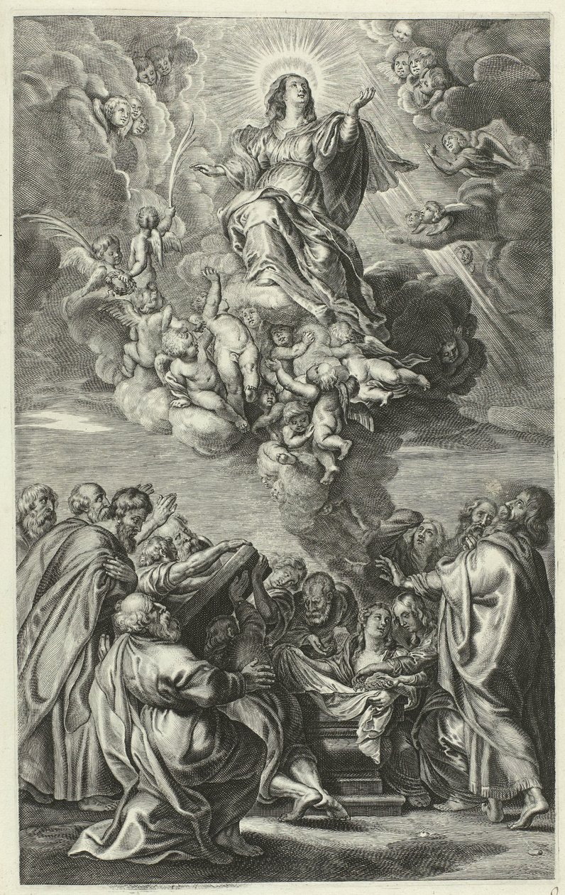 Mária mennybemenetele Krisztus élete (sorozat címe) alkotó: François Stuerhelt (possibly)