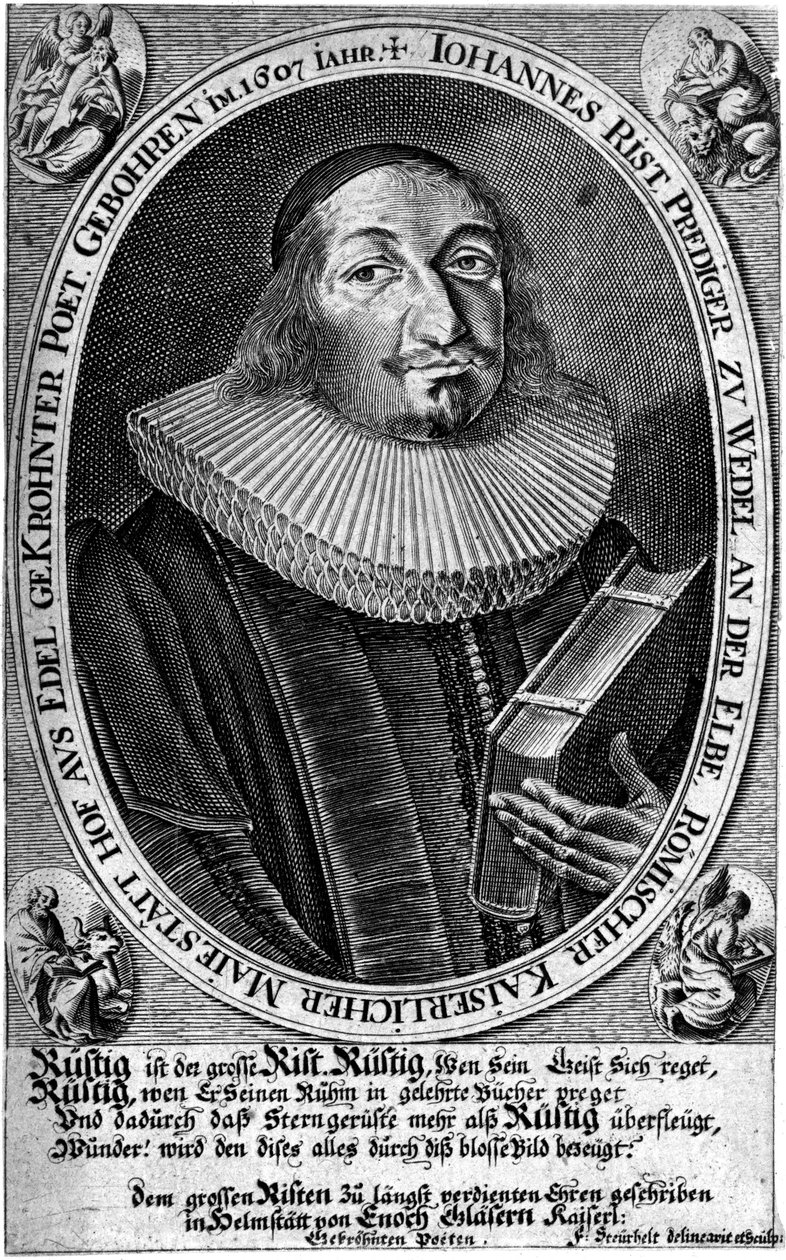 Johann von Rist portréja alkotó: François Stuerhelt
