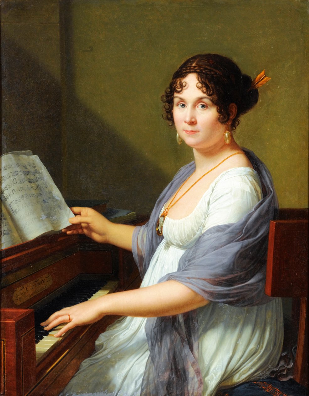 Geneviève Aimée Victoire Bertin portréja alkotó: Francois Xavier Fabre