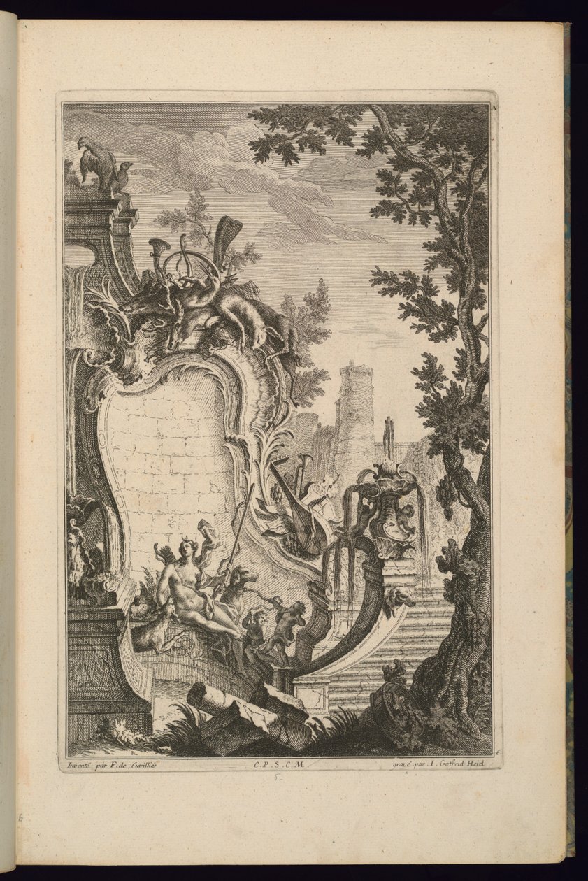 Design for Fountain Dianával alkotó: François de Cuvilliés the Elder