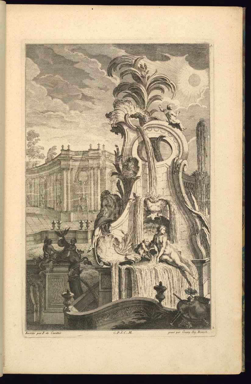 Tervezés Vénuszos szökőkúthoz alkotó: François de Cuvilliés the Elder