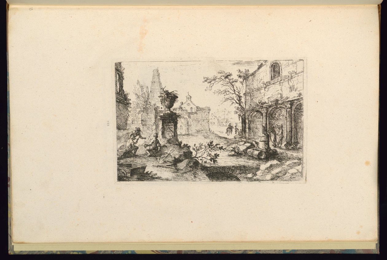 Táj tervezése romokkal alkotó: François de Cuvilliés the younger