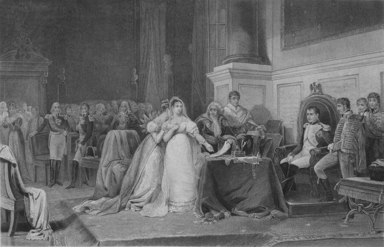 Josephine válása, 1846, 19. század közepe. alkotó: François de Meersman
