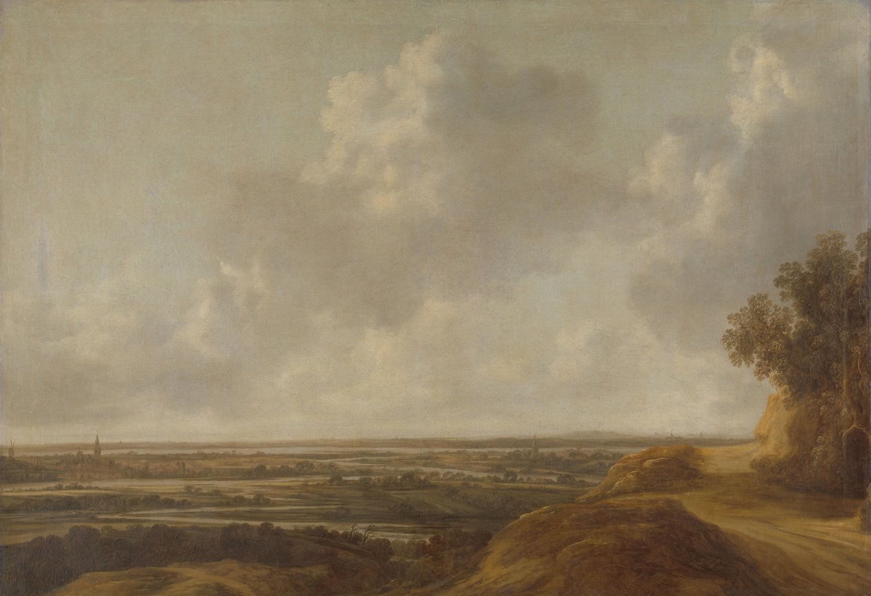 Panorámás táj Panoráma a Kleve környéki vidéken alkotó: François van Knibbergen