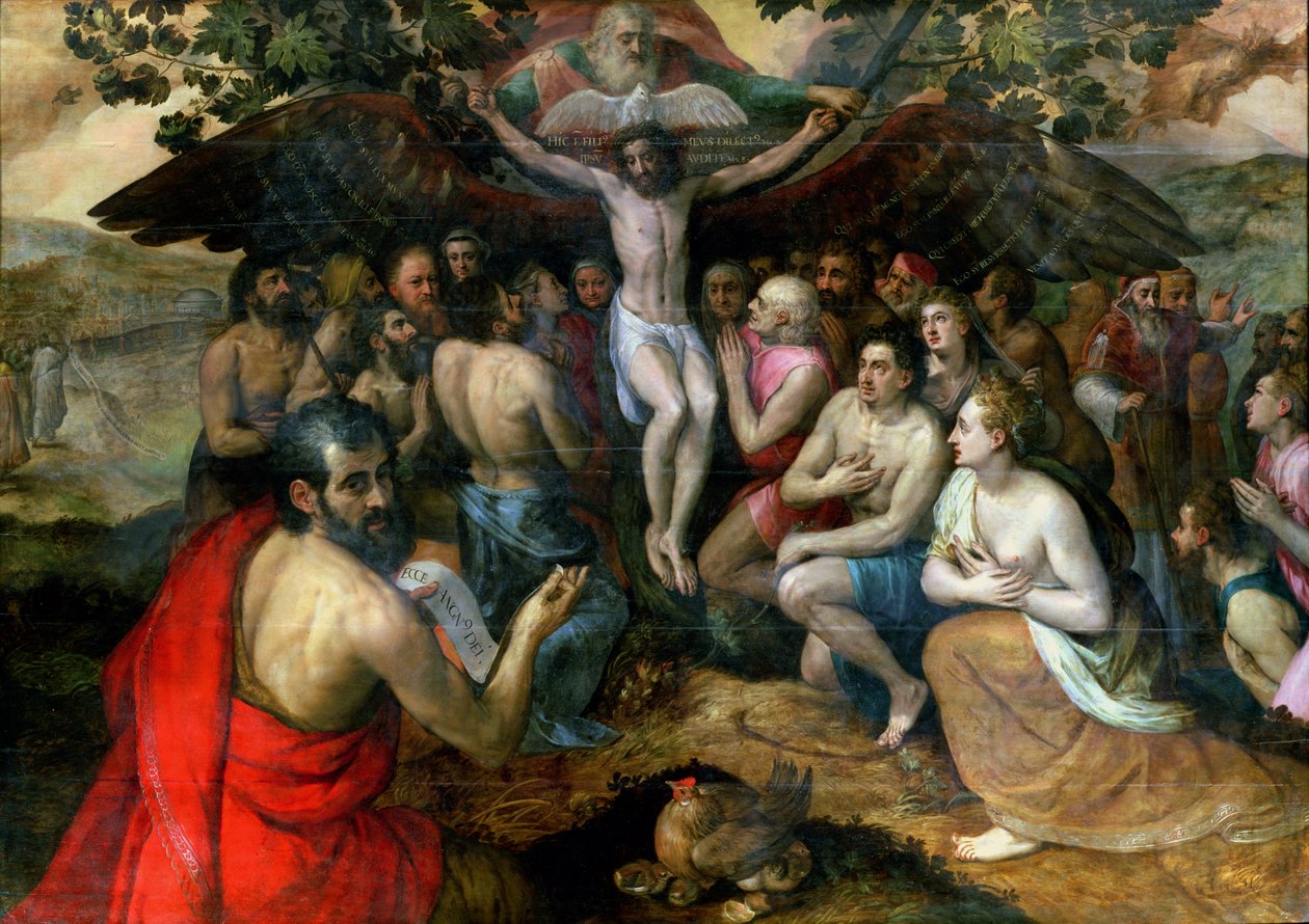A Szentháromság allegóriája alkotó: Frans Floris