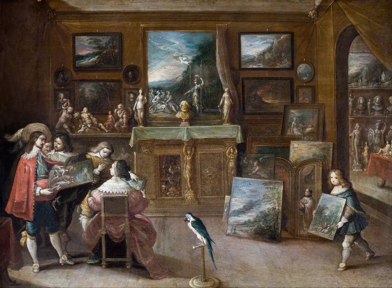 Látogatás a Műkereskedőnél alkotó: Frans II Francken the Younger