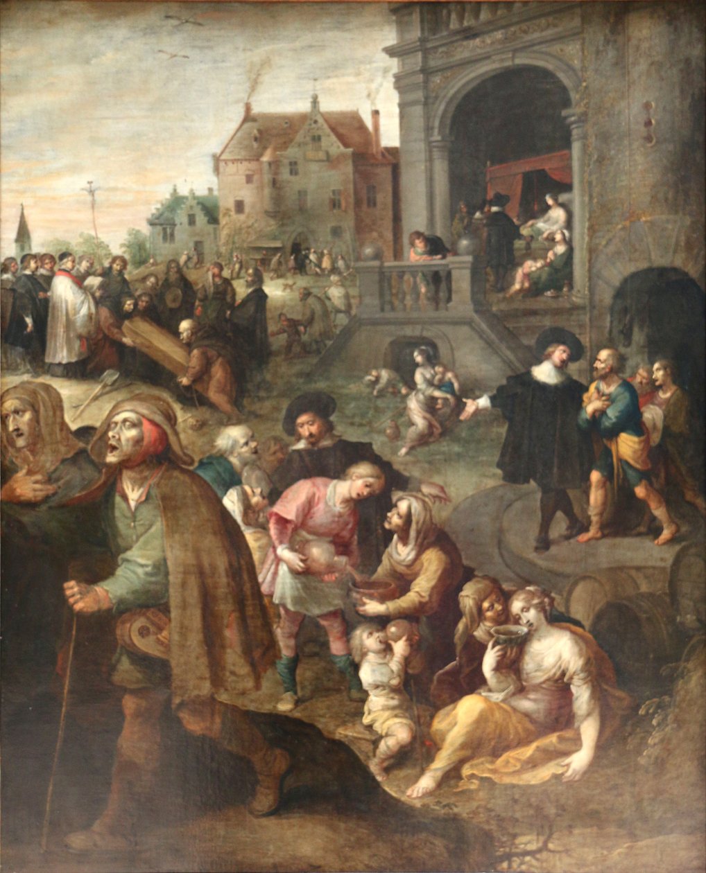 Az irgalmasság művei alkotó: Frans Francken the Younger