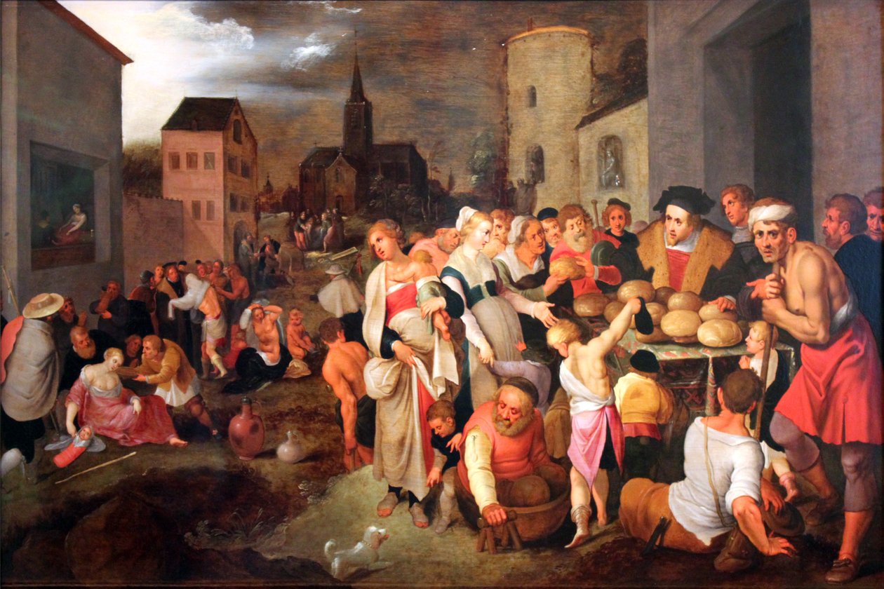 Az irgalmasság hét műve alkotó: Frans II Francken the Younger