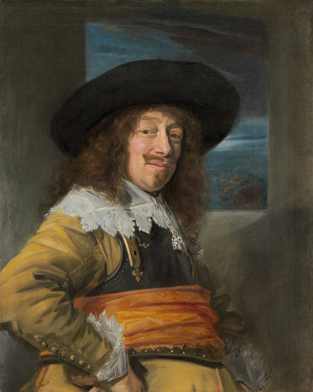 A haarlemi polgárőrség egyik tagjának portréja alkotó: Frans Hals