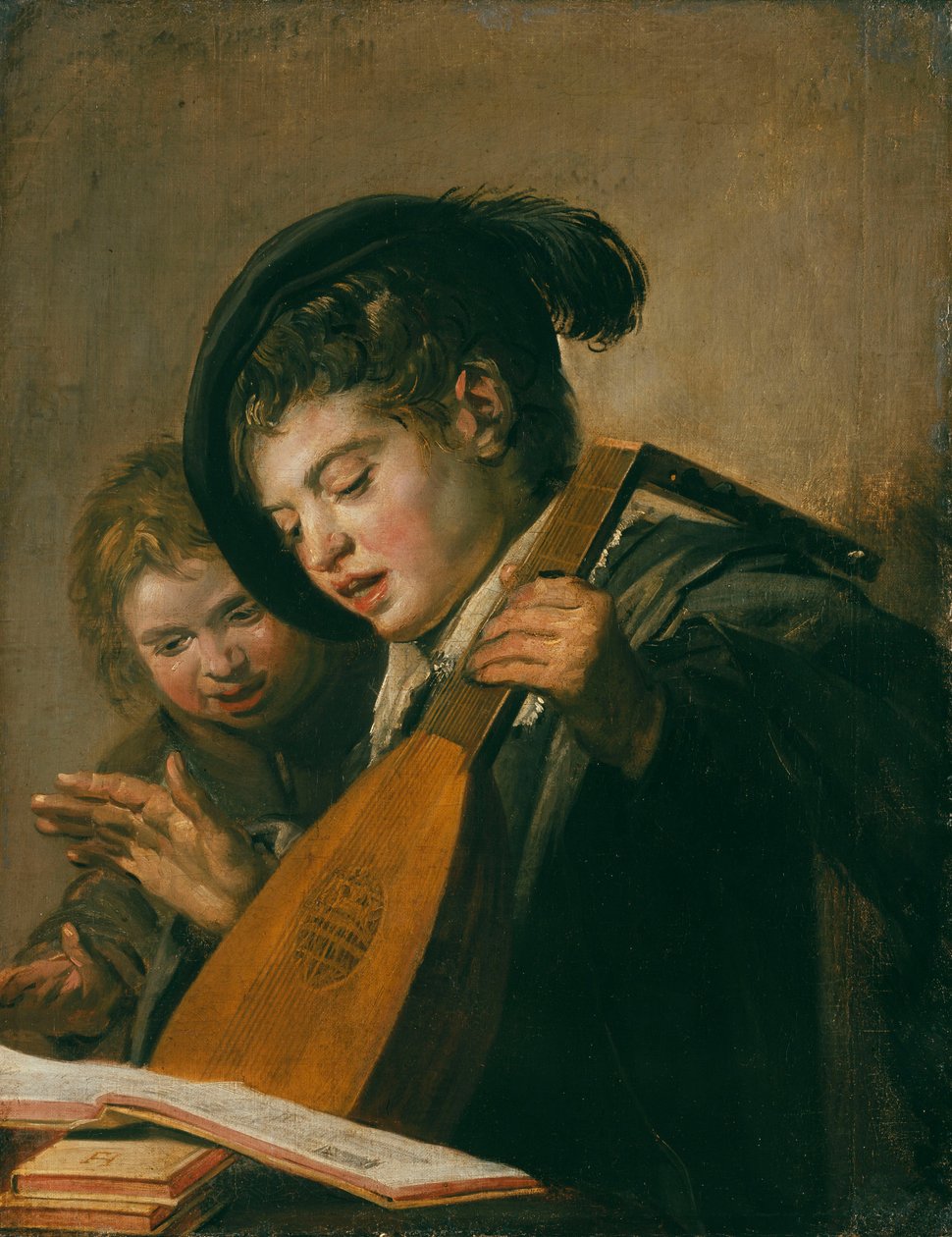 Két fiú zenél. alkotó: Frans Hals