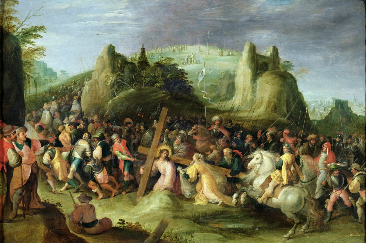 Krisztus a golgotai úton alkotó: Frans II Francken the Younger
