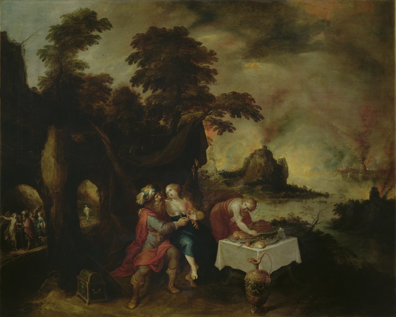Lót és lányai alkotó: Frans II Francken the Younger