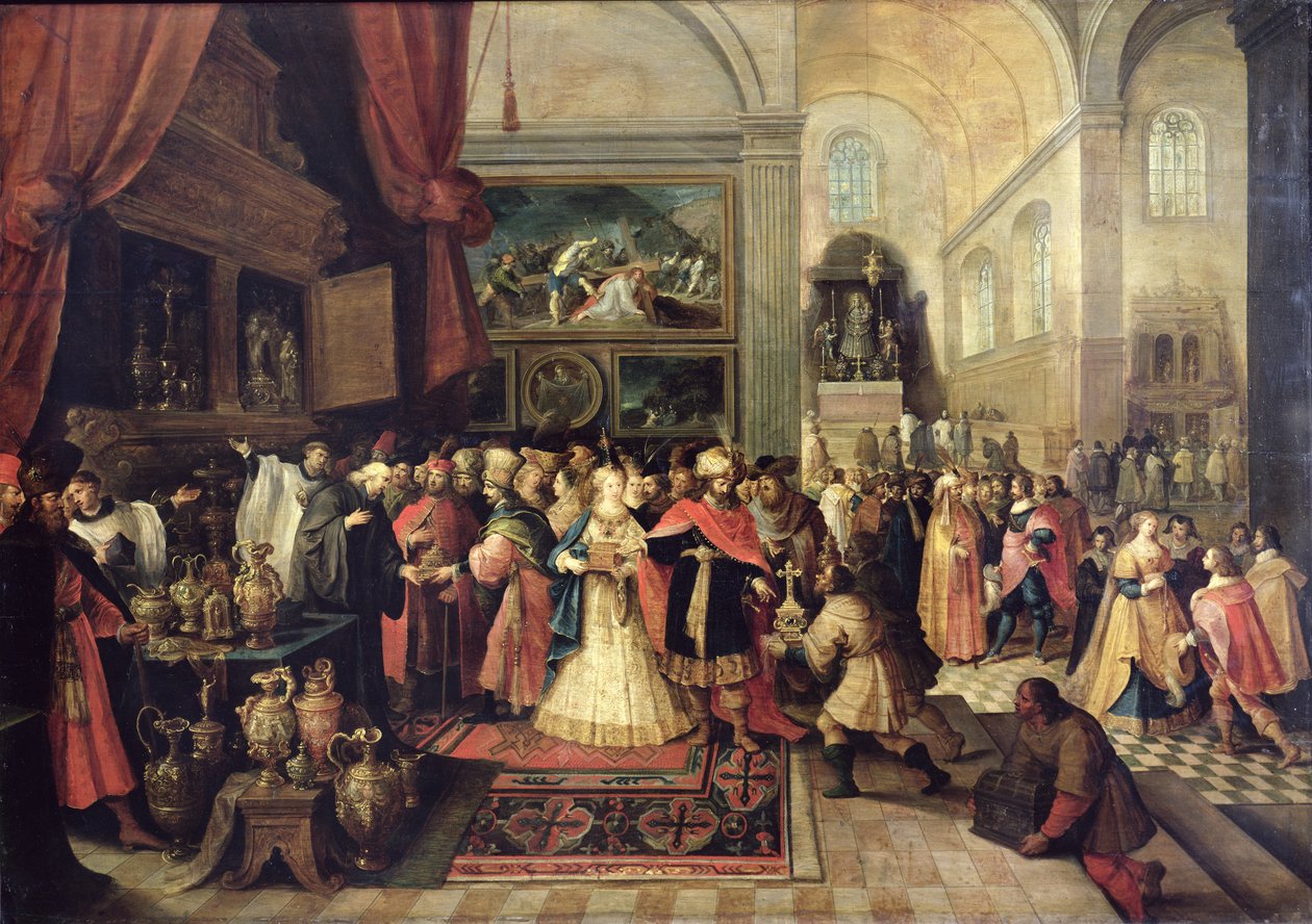 Salamon a templom kincstárában, 1633 alkotó: Frans II Francken the Younger