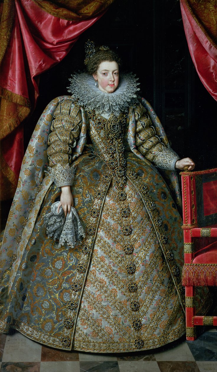 Francia Erzsébet (1602-44) portréja 1615 alkotó: Frans Pourbus the Younger