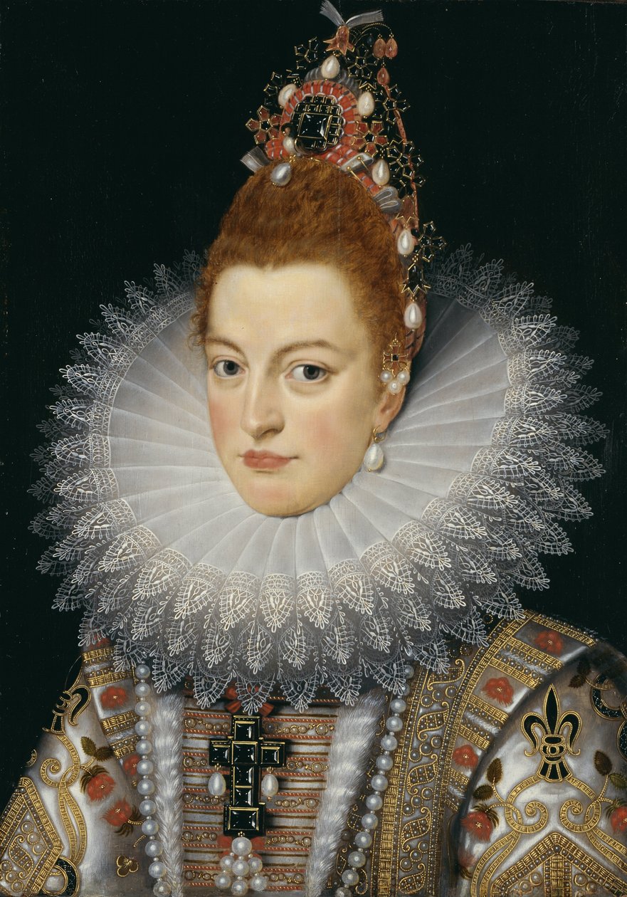 A spanyol Isabella Clara Eugenia, osztrák főhercegnő portréja alkotó: Frans Pourbus the Younger