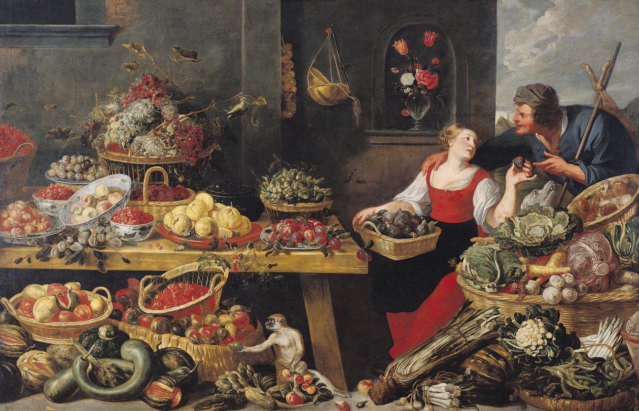 Zöldség-gyümölcs piac alkotó: Frans Snyders or Snijders