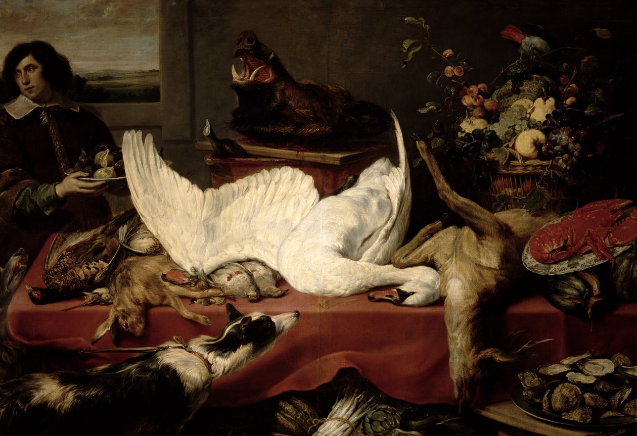 Vad és kagyló csendélete alkotó: Frans Snyders or Snijders