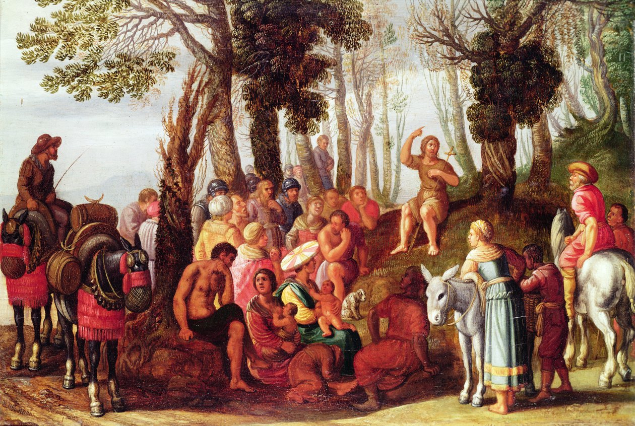 Keresztelő János prédikációja alkotó: Frans the Elder Francken