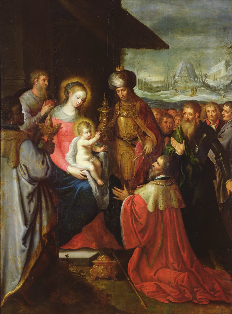 A mágusok imádása, 1620 körül alkotó: Frans the Elder Francken