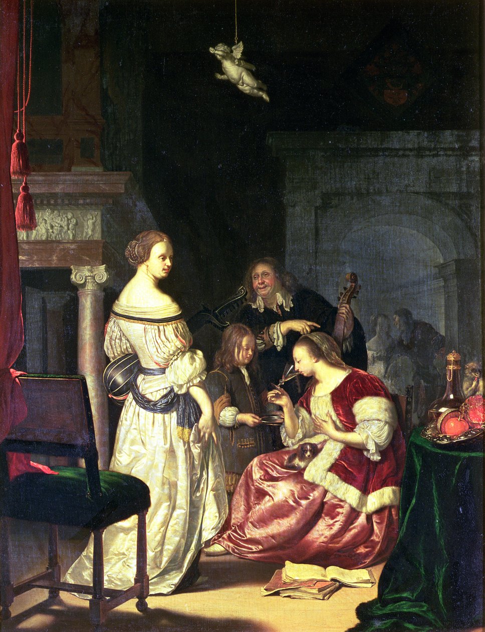 A festő családjával, 1675 alkotó: Frans van Mieris