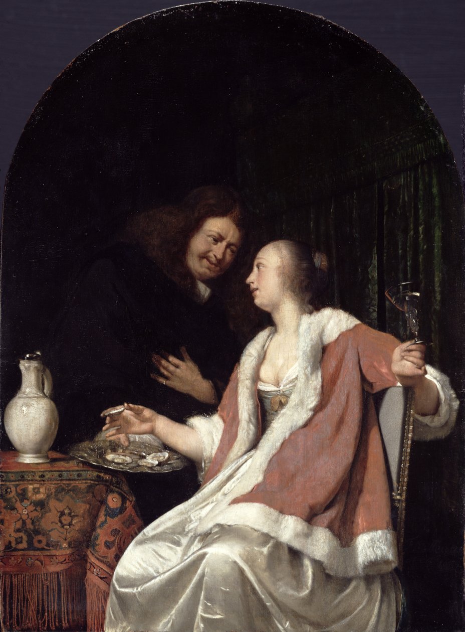 Holland udvarlás, 1675 alkotó: Frans van Mieris