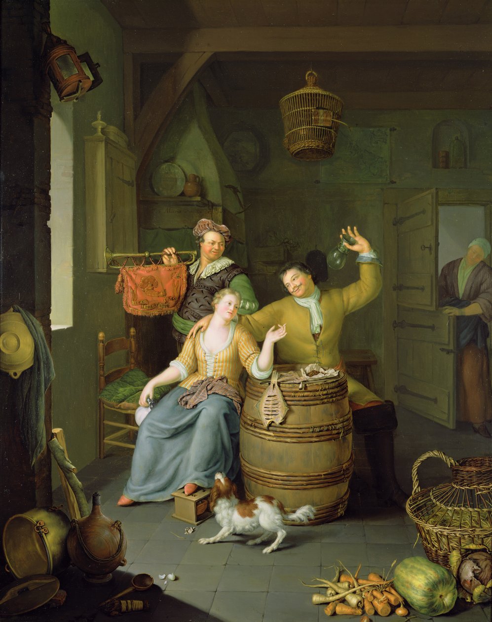 Belső egy pár ünneplő alkotó: Frans van Mieris
