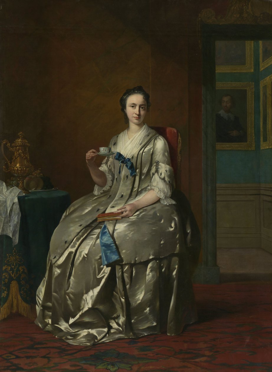 Machteld Muilman portréja, 1745-1747 körül alkotó: Frans van der Mijn