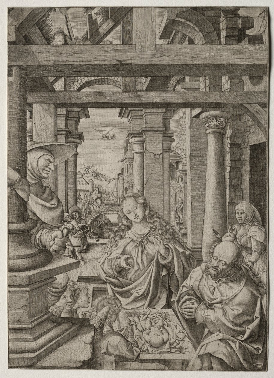 Pásztor imádata, c. 1522-1525. alkotó: Frans Crabbe van Esplegem